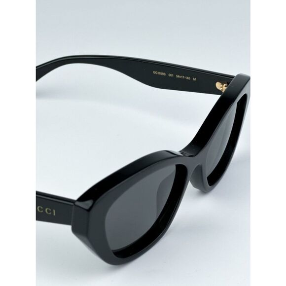 NEW Gucci GG1638S 001 Black Grey Anti-Reflective Women Cat Eye Sunglasses main image 3